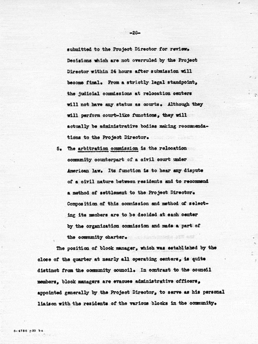 Report: Second Quarterly Report, July 1 to September 30, 1942, War Relocation Authority, not dated, c. late 1942. Papers of Philleo Nash. 