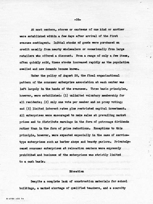 Report: Second Quarterly Report, July 1 to September 30, 1942, War Relocation Authority, not dated, c. late 1942. Papers of Philleo Nash. 