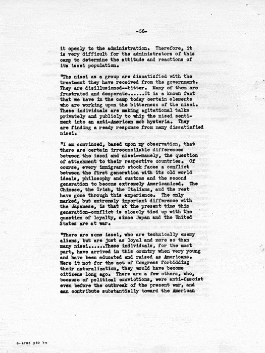 Report: Second Quarterly Report, July 1 to September 30, 1942, War Relocation Authority, not dated, c. late 1942. Papers of Philleo Nash. 