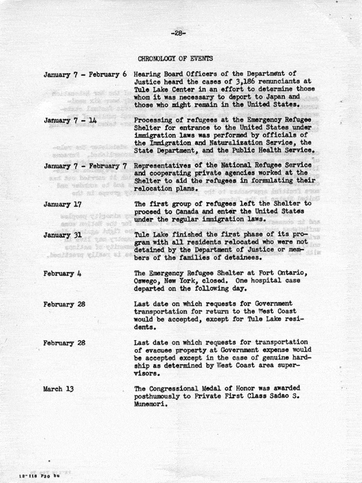 Report, Semiannual Report of the War Relocation Authority, for the period January 1 to June 30, 1946, not dated. Papers of Dillon S. Myer. (Note: Pages 3-8, 11-16, and 21-26 were missing when this document was scanned).