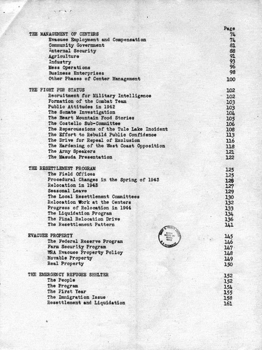 Report, WRA [War Relocation Authority], A story of Human Conservation, not dated, c. late 1946. The final report of WRA director Dillon S. Myer. Papers of Harry S. Truman: Official File.