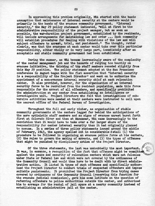 Report, WRA [War Relocation Authority], A story of Human Conservation, not dated, c. late 1946. The final report of WRA director Dillon S. Myer. Papers of Harry S. Truman: Official File.