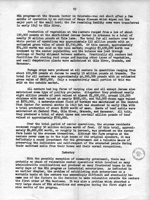 Report, WRA [War Relocation Authority], A story of Human Conservation, not dated, c. late 1946. The final report of WRA director Dillon S. Myer. Papers of Harry S. Truman: Official File.