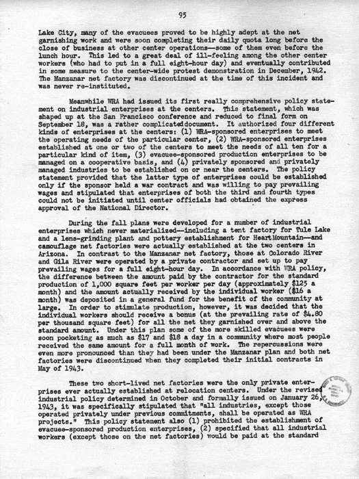 Report, WRA [War Relocation Authority], A story of Human Conservation, not dated, c. late 1946. The final report of WRA director Dillon S. Myer. Papers of Harry S. Truman: Official File.