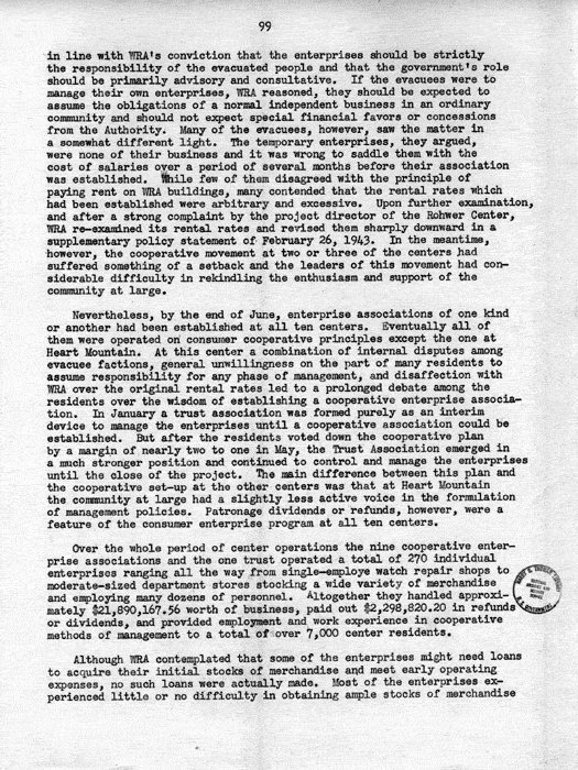 Report, WRA [War Relocation Authority], A story of Human Conservation, not dated, c. late 1946. The final report of WRA director Dillon S. Myer. Papers of Harry S. Truman: Official File.