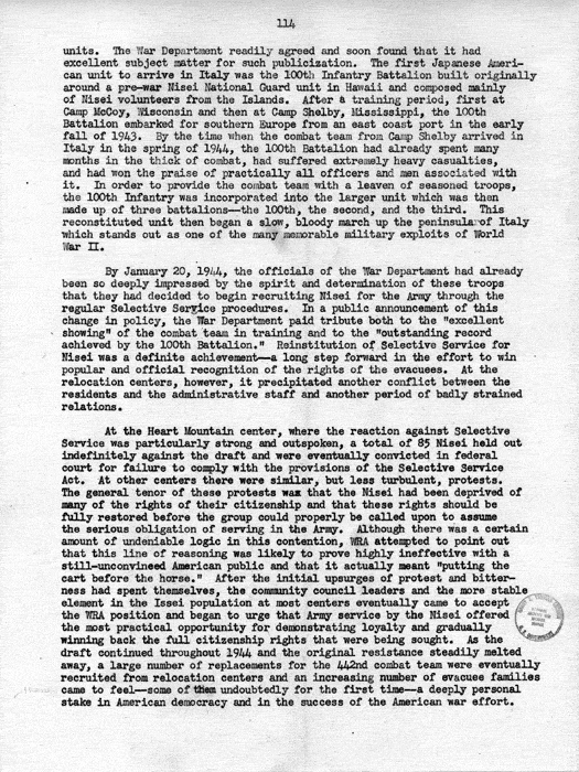 Report, WRA [War Relocation Authority], A story of Human Conservation, not dated, c. late 1946. The final report of WRA director Dillon S. Myer. Papers of Harry S. Truman: Official File.