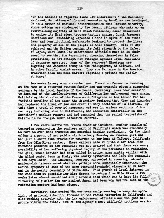 Report, WRA [War Relocation Authority], A story of Human Conservation, not dated, c. late 1946. The final report of WRA director Dillon S. Myer. Papers of Harry S. Truman: Official File.