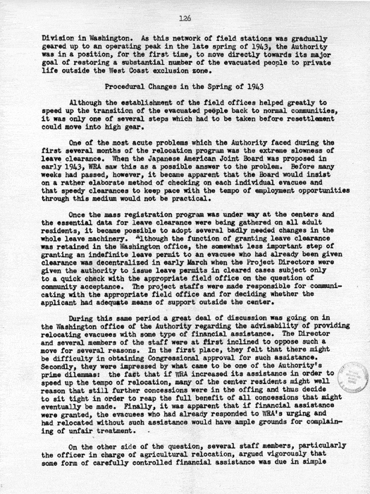 Report, WRA [War Relocation Authority], A story of Human Conservation, not dated, c. late 1946. The final report of WRA director Dillon S. Myer. Papers of Harry S. Truman: Official File.