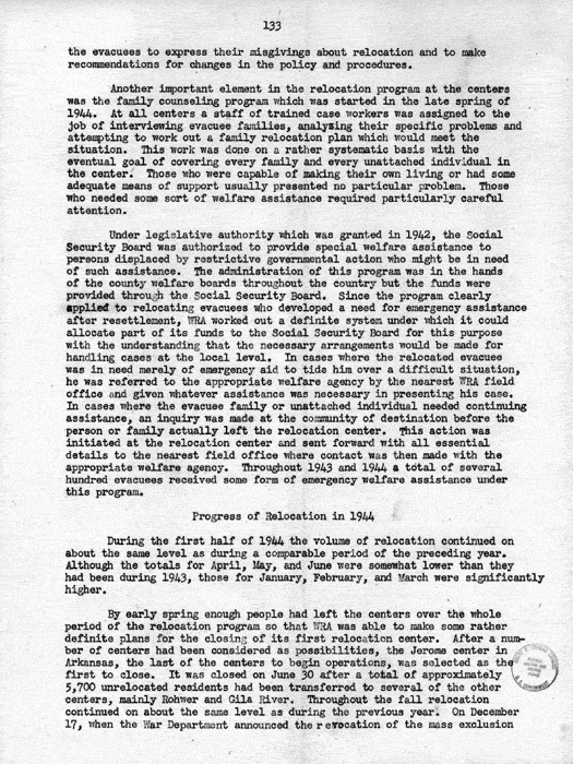 Report, WRA [War Relocation Authority], A story of Human Conservation, not dated, c. late 1946. The final report of WRA director Dillon S. Myer. Papers of Harry S. Truman: Official File.