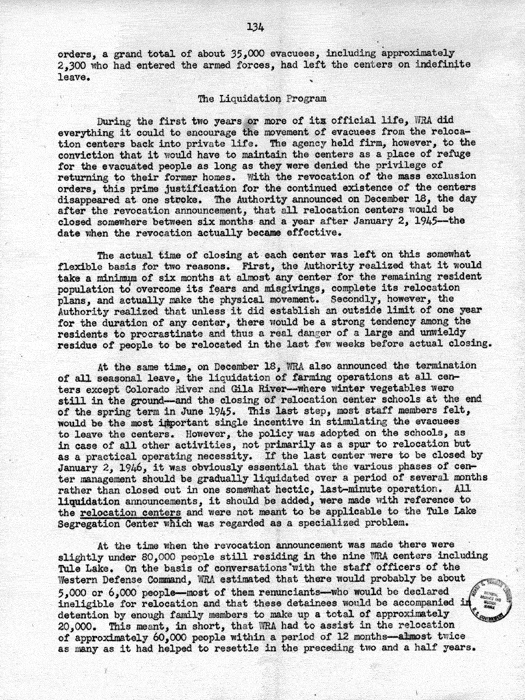 Report, WRA [War Relocation Authority], A story of Human Conservation, not dated, c. late 1946. The final report of WRA director Dillon S. Myer. Papers of Harry S. Truman: Official File.