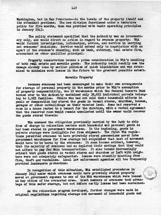 Report, WRA [War Relocation Authority], A story of Human Conservation, not dated, c. late 1946. The final report of WRA director Dillon S. Myer. Papers of Harry S. Truman: Official File.