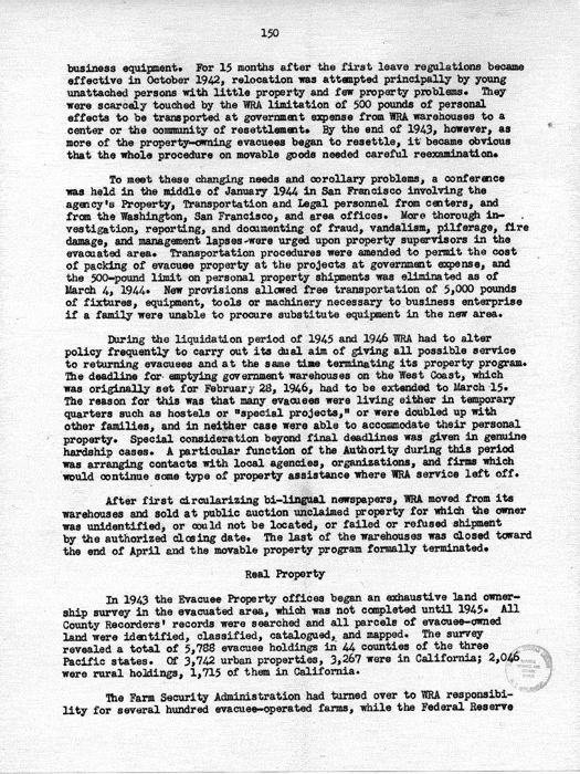 Report, WRA [War Relocation Authority], A story of Human Conservation, not dated, c. late 1946. The final report of WRA director Dillon S. Myer. Papers of Harry S. Truman: Official File.