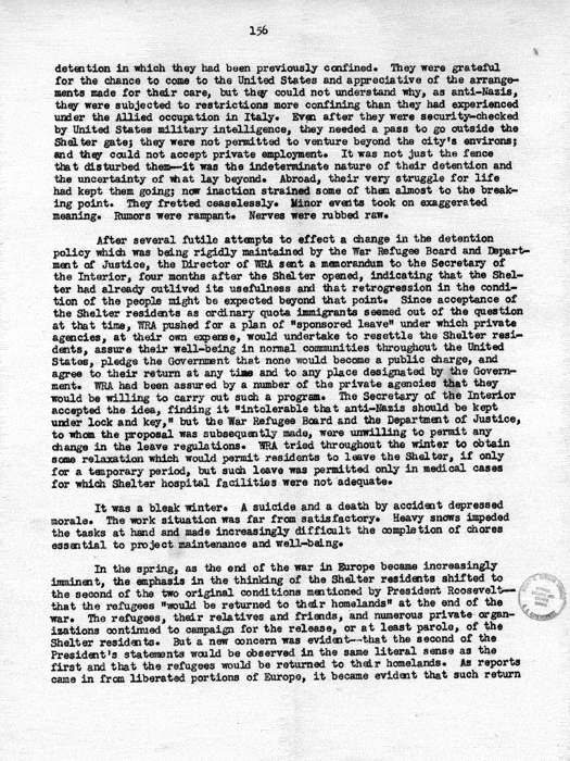 Report, WRA [War Relocation Authority], A story of Human Conservation, not dated, c. late 1946. The final report of WRA director Dillon S. Myer. Papers of Harry S. Truman: Official File.