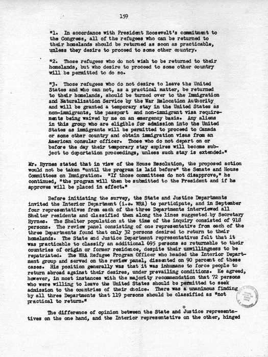 Report, WRA [War Relocation Authority], A story of Human Conservation, not dated, c. late 1946. The final report of WRA director Dillon S. Myer. Papers of Harry S. Truman: Official File.