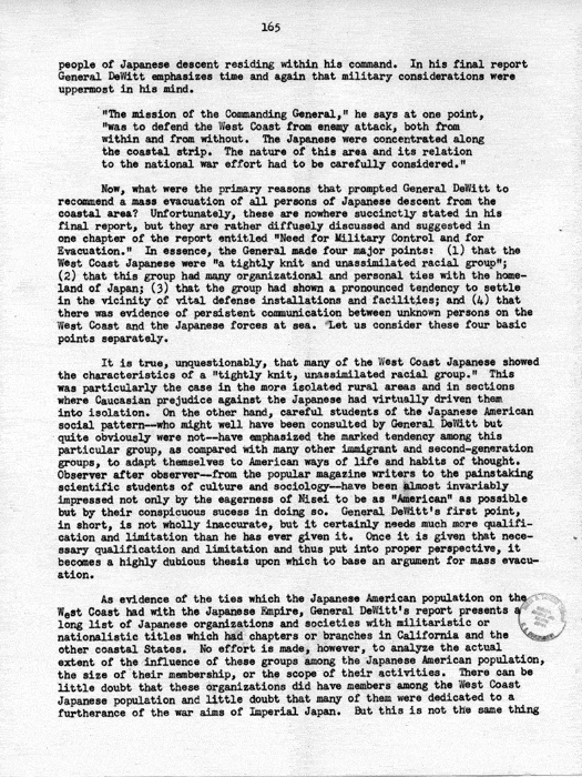 Report, WRA [War Relocation Authority], A story of Human Conservation, not dated, c. late 1946. The final report of WRA director Dillon S. Myer. Papers of Harry S. Truman: Official File.