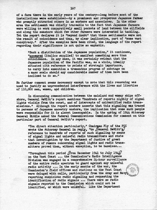 Report, WRA [War Relocation Authority], A story of Human Conservation, not dated, c. late 1946. The final report of WRA director Dillon S. Myer. Papers of Harry S. Truman: Official File.