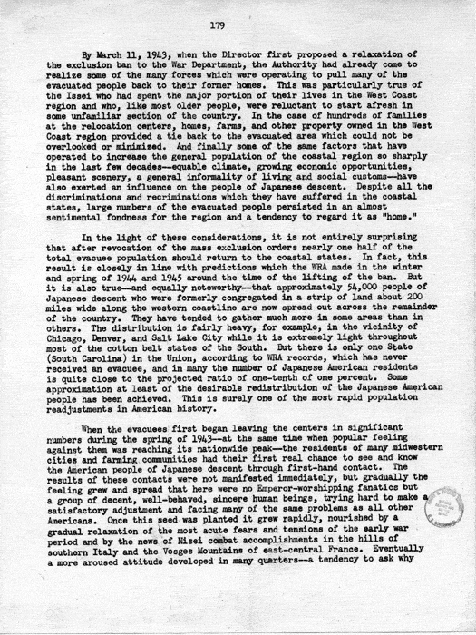 Report, WRA [War Relocation Authority], A story of Human Conservation, not dated, c. late 1946. The final report of WRA director Dillon S. Myer. Papers of Harry S. Truman: Official File.