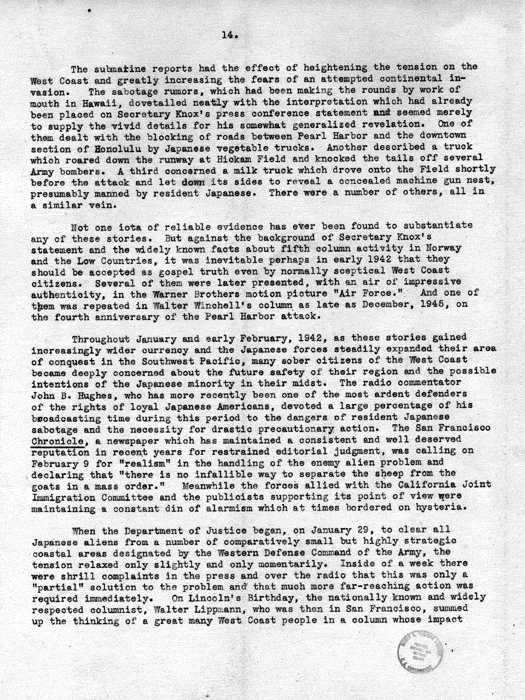 Report, WRA [War Relocation Authority], A story of Human Conservation, not dated, c. late 1946. The final report of WRA director Dillon S. Myer. Papers of Harry S. Truman: Official File.