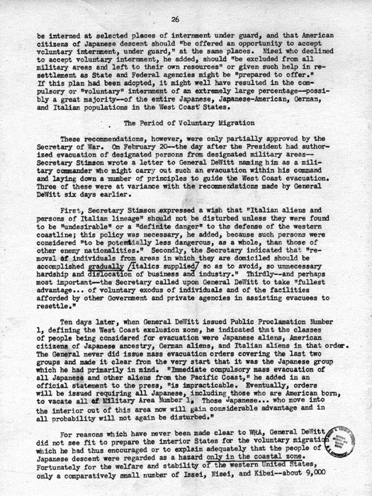 Report, WRA [War Relocation Authority], A story of Human Conservation, not dated, c. late 1946. The final report of WRA director Dillon S. Myer. Papers of Harry S. Truman: Official File.