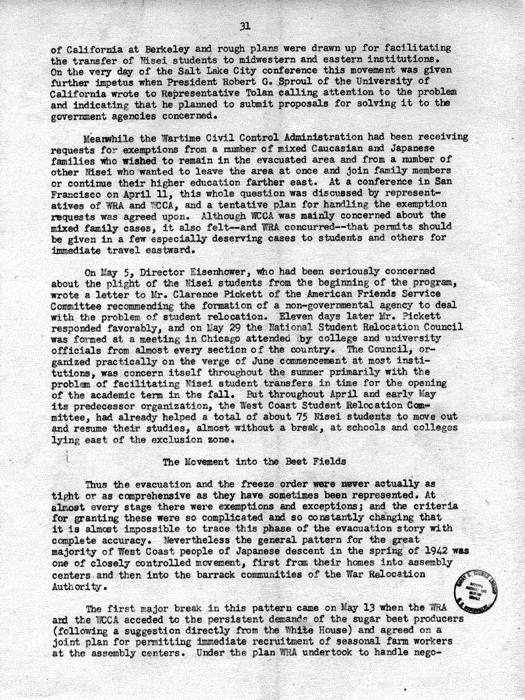 Report, WRA [War Relocation Authority], A story of Human Conservation, not dated, c. late 1946. The final report of WRA director Dillon S. Myer. Papers of Harry S. Truman: Official File.