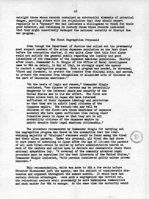 Report, WRA [War Relocation Authority], A story of Human Conservation, not dated, c. late 1946. The final report of WRA director Dillon S. Myer. Papers of Harry S. Truman: Official File.