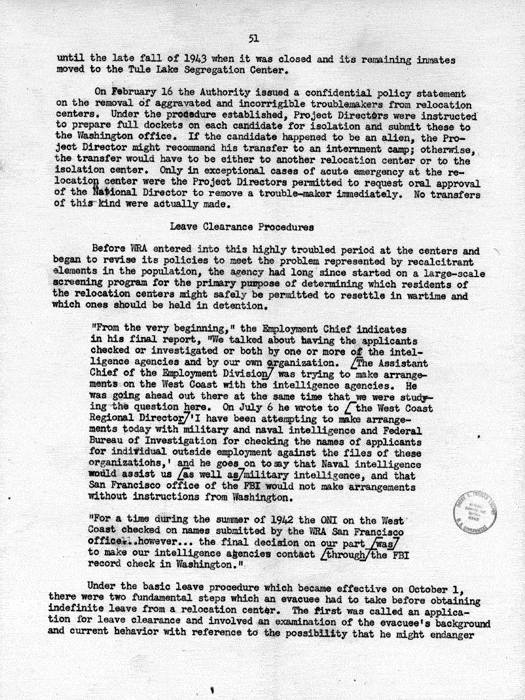 Report, WRA [War Relocation Authority], A story of Human Conservation, not dated, c. late 1946. The final report of WRA director Dillon S. Myer. Papers of Harry S. Truman: Official File.