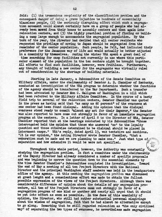 Report, WRA [War Relocation Authority], A story of Human Conservation, not dated, c. late 1946. The final report of WRA director Dillon S. Myer. Papers of Harry S. Truman: Official File.