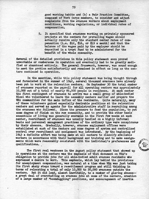 Report, WRA [War Relocation Authority], A story of Human Conservation, not dated, c. late 1946. The final report of WRA director Dillon S. Myer. Papers of Harry S. Truman: Official File.