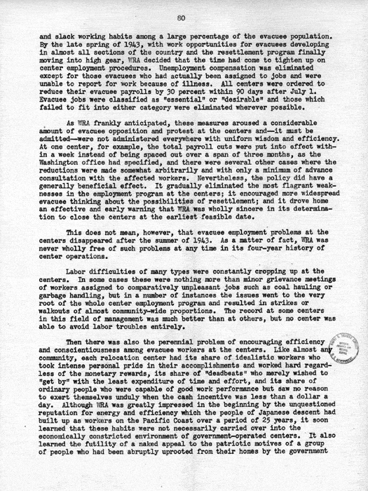 Report, WRA [War Relocation Authority], A story of Human Conservation, not dated, c. late 1946. The final report of WRA director Dillon S. Myer. Papers of Harry S. Truman: Official File.