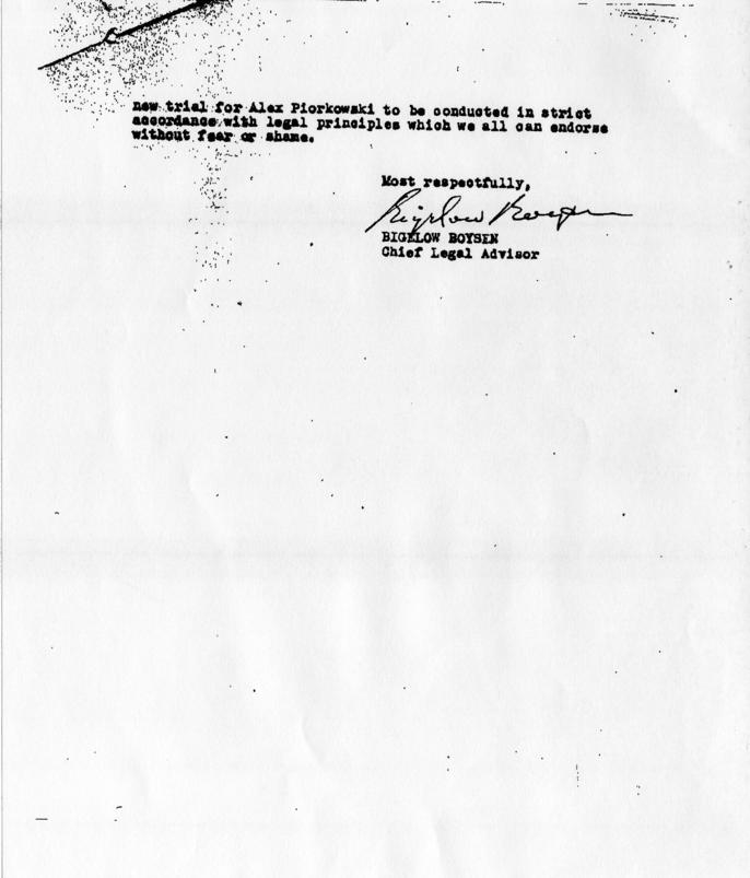 Letter from Bigelow Boysen to Harry S. Truman
