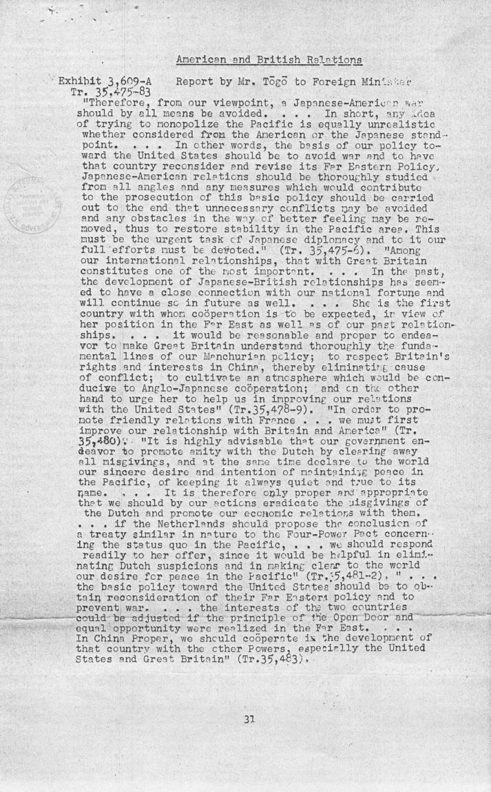 Ben Bruce Blakeney, Petition to the Supreme Commander For the Allied Powers