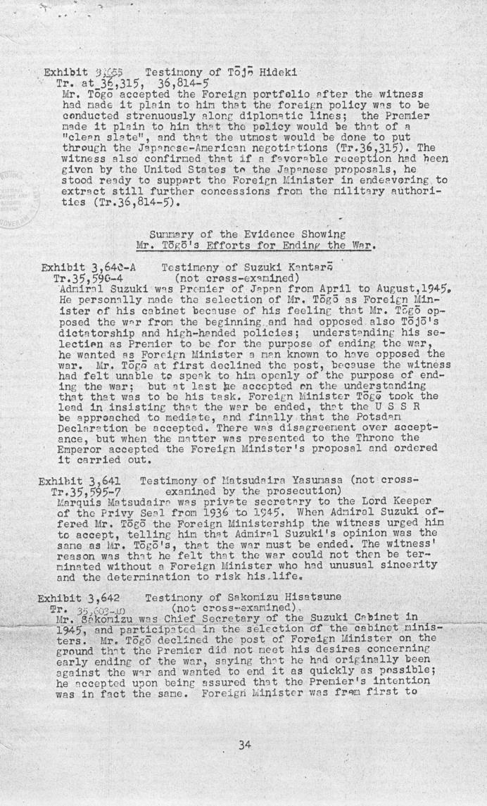 Ben Bruce Blakeney, Petition to the Supreme Commander For the Allied Powers