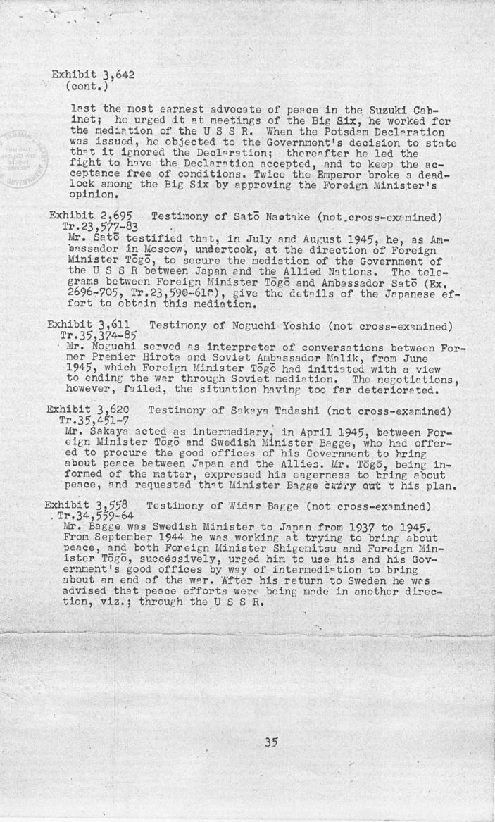 Ben Bruce Blakeney, Petition to the Supreme Commander For the Allied Powers