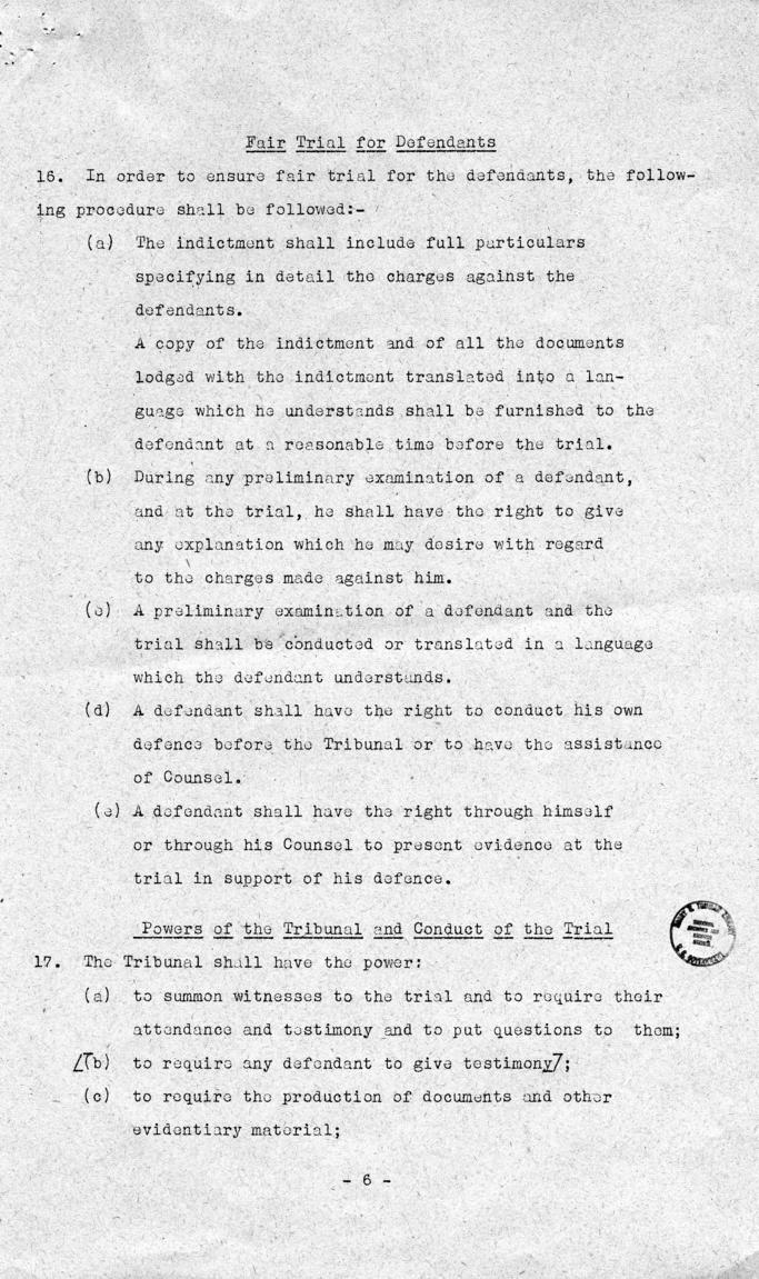 Letter from William Donovan to Samuel Rosenman, accompanied by a letter and memorandum from Robert Jackson to Samuel Rosenman