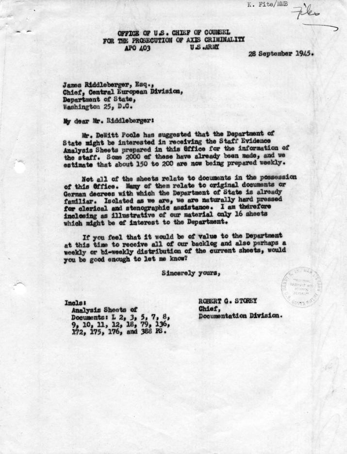 Memorandum from Henry Morgenthau to Samuel Rosenman, accompanied by related memoranda