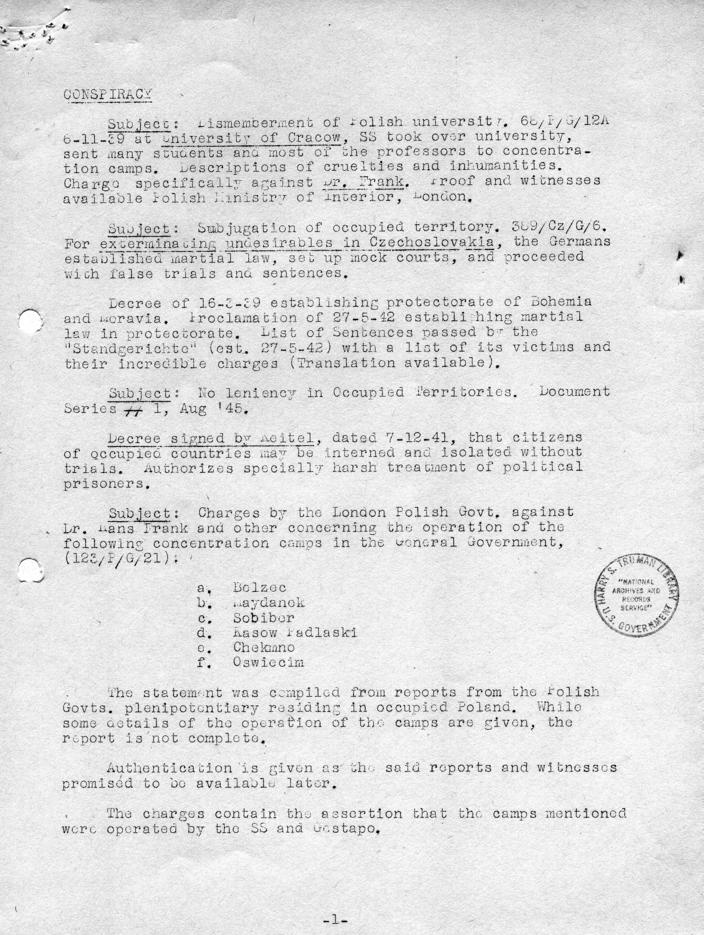 Memorandum from Edgar G. Boedeker and Richard Heller to Sidney Alderman