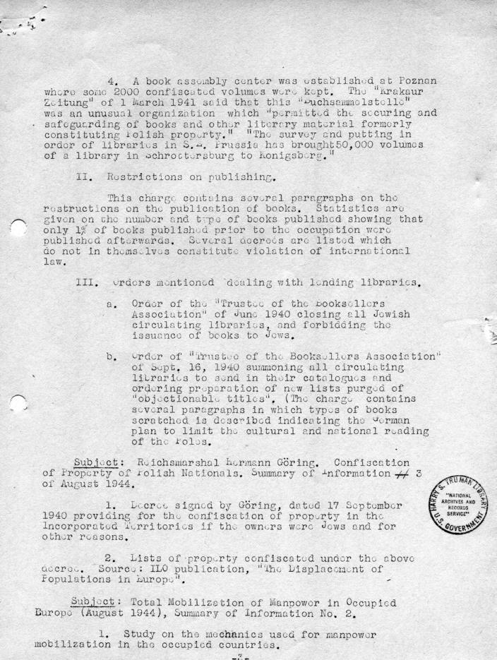 Memorandum from Edgar G. Boedeker and Richard Heller to Sidney Alderman