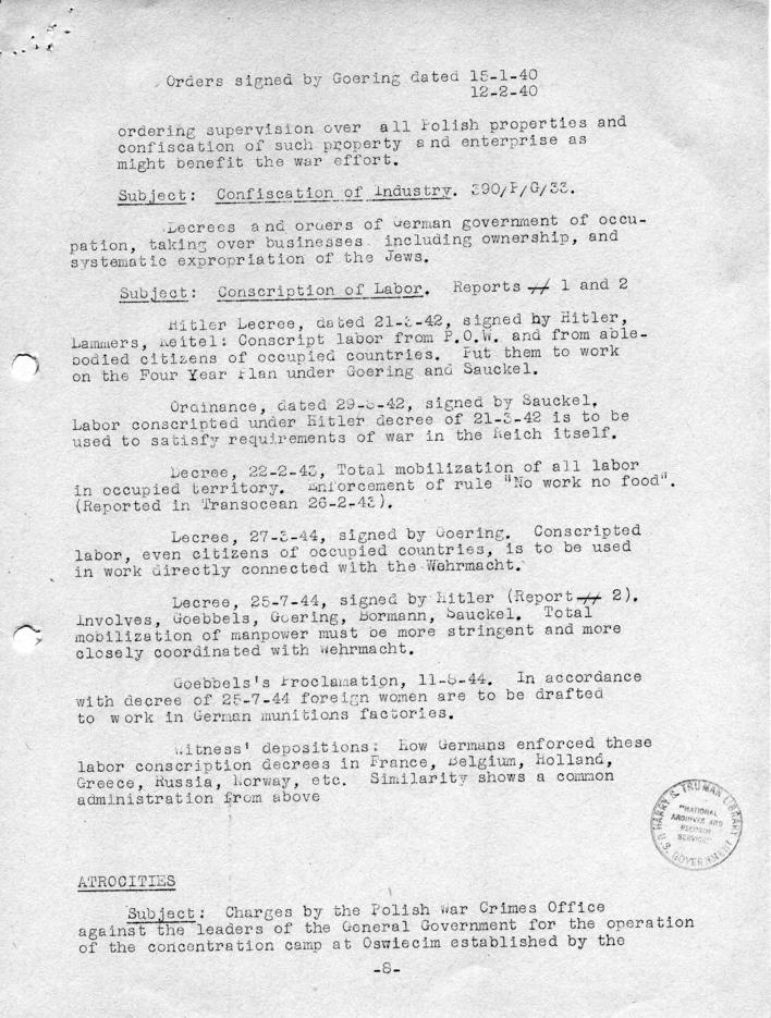 Memorandum from Edgar G. Boedeker and Richard Heller to Sidney Alderman