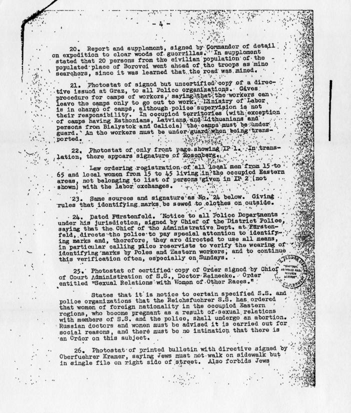 Memorandum from Sidney Alderman to Robert Jackson, accompanied by a report from John Hazard