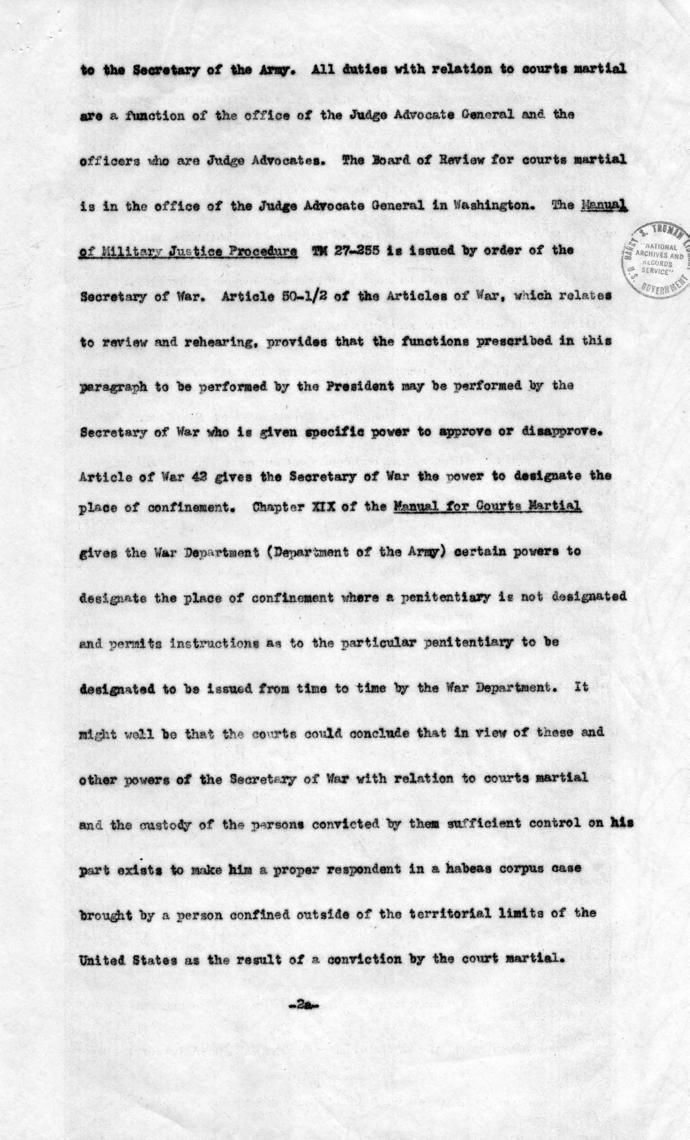 Memorandum, \"Bureau Erhardt Case - Points to be Made in Reply to Petition\"