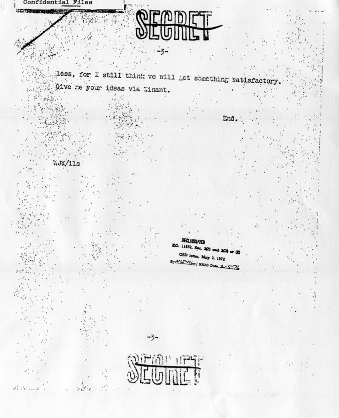 Telegram from the U.S. Military AttachÃ©, London, England, to Harry S. Truman