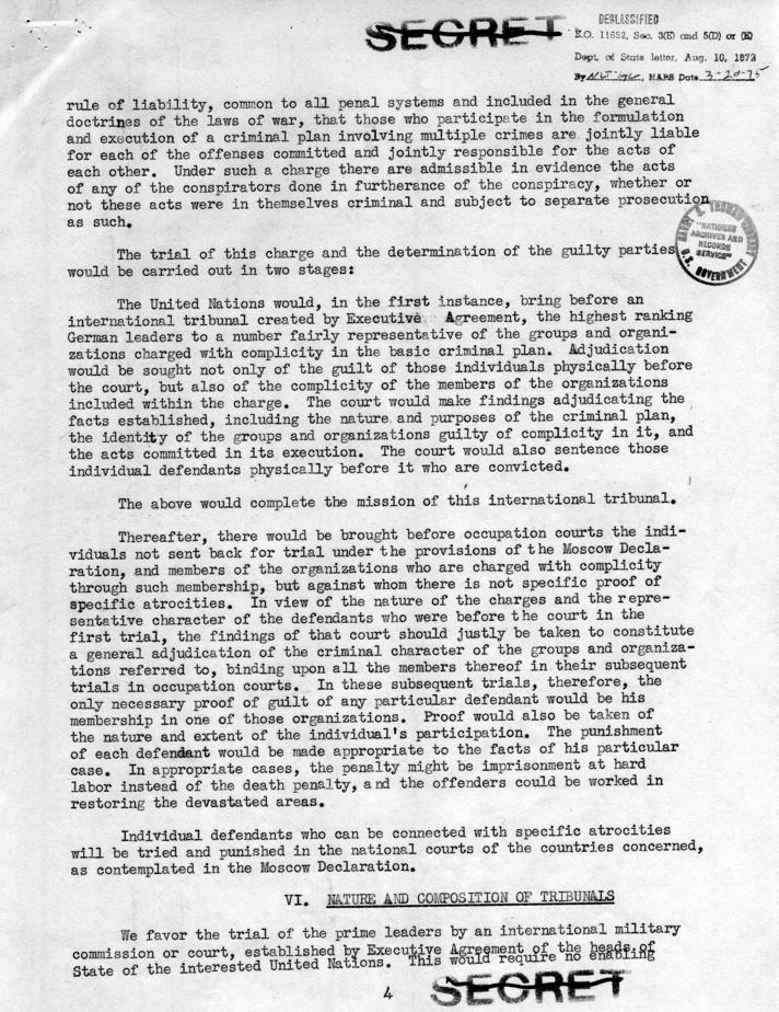 Memorandum from Samuel Rosenman to Harry S. Truman, accompanied by related materials