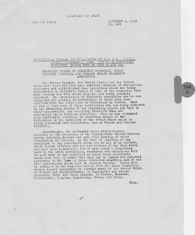 Memorandum from Samuel Rosenman to Harry S. Truman, accompanied by related materials