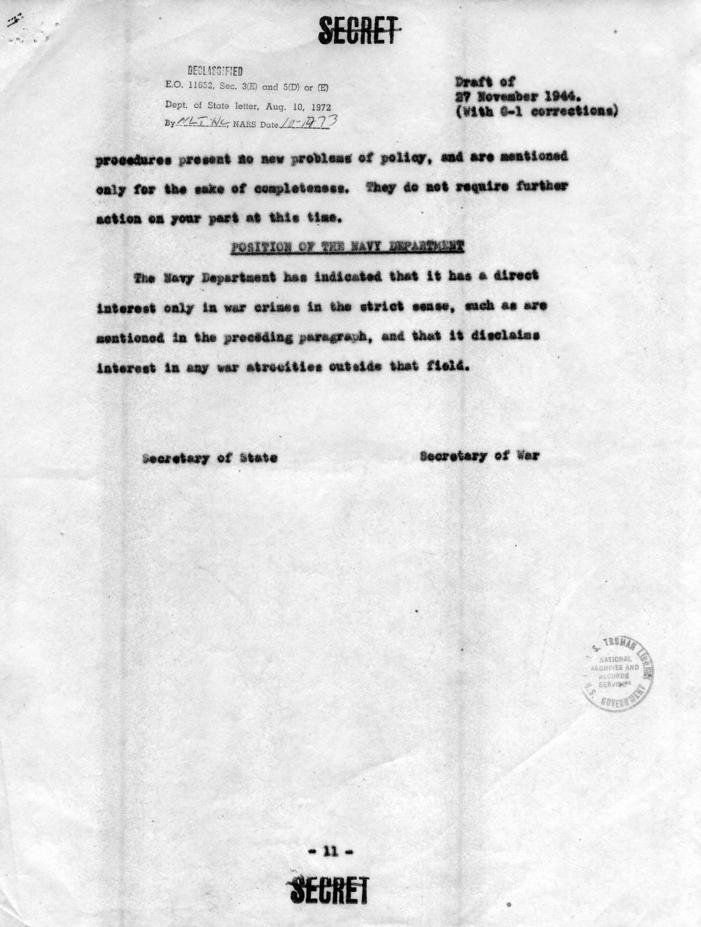 Memorandum from Cordell Hull and Henry Stimson to Franklin D. Roosevelt