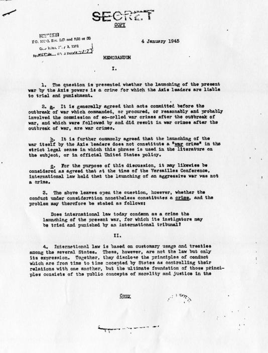 Memorandum from Murray C. Bernays and D.W. Brown