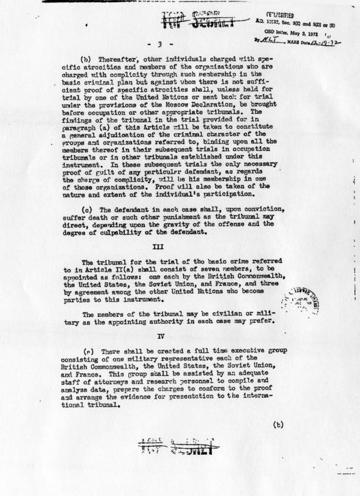 Memorandum for Record by Murray C.  Bernays, accompanied by related correspondence