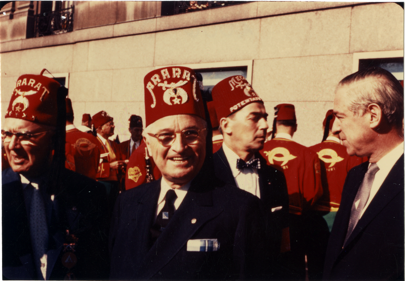 Former President Harry S. Truman wearing the "Fez" at a Masonic