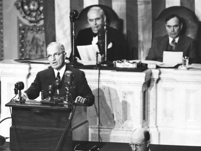 Провозглашение доктрины трумэна в сша. 1947 Доктрина Трумэна.