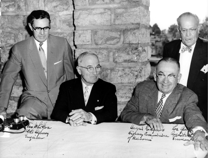 Former President Harry S. Truman, Rex Whitton, Harris Rodgers, and ...