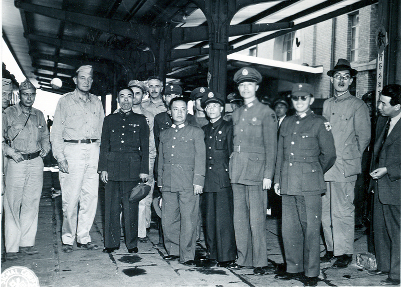 Edwin Pauley and Chinese Generals in Fushun, Manchuria during the U.S
